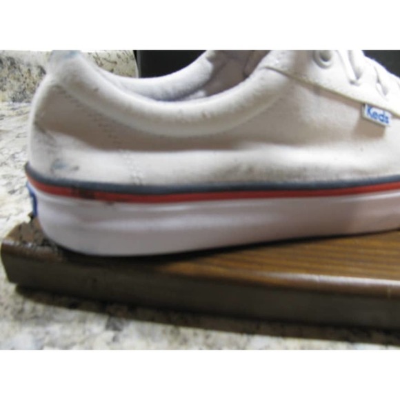 Keds sneakers, size 6 heavy duty cotton. Dryer markers on back of one shoe. - Picture 3 of 11